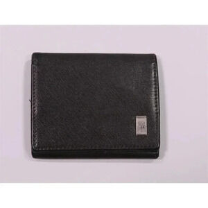 Dunhill Small Dark Brown Leather Coin Wallet Pouch